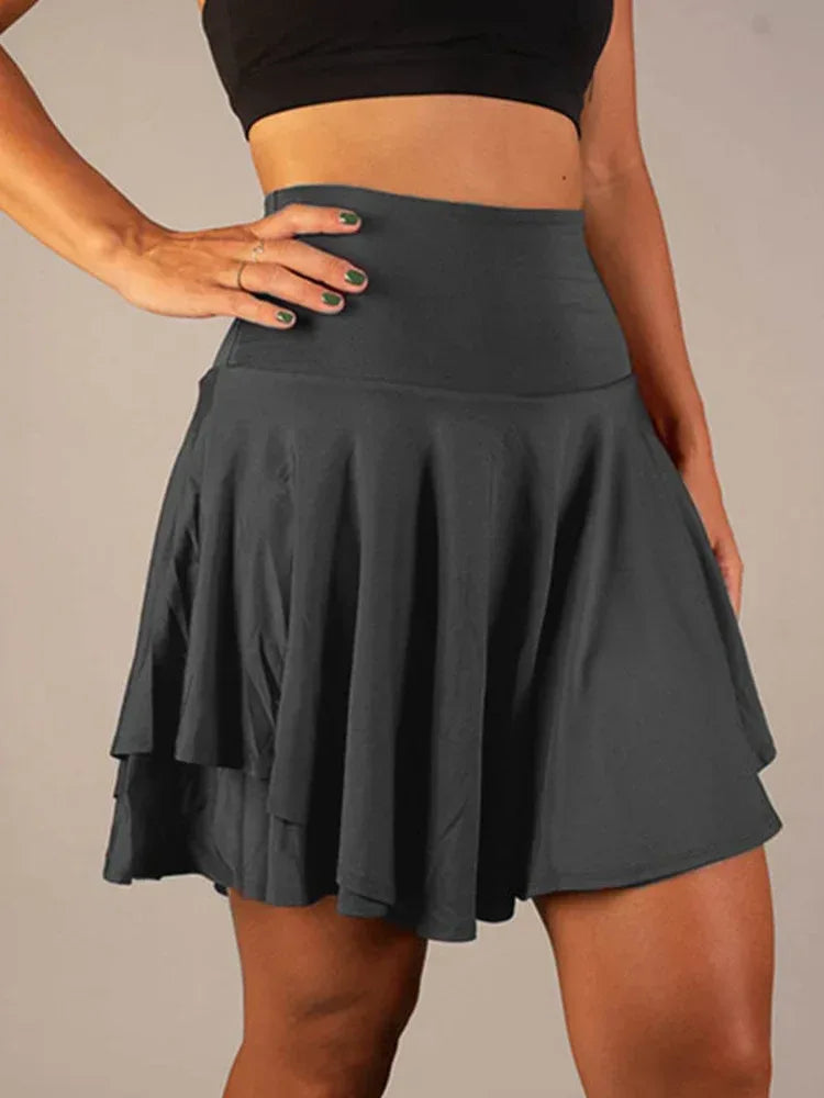 All-match Tutu High Waist Belly Contracting Running Short Skirt Anti-exposure Yoga Skirt - DanaFashionstore