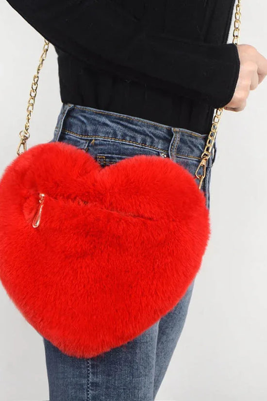 Love Bags For Women Plush Chain Shoulder Bags Valentine's Day Party Bag - DanaFashionstore