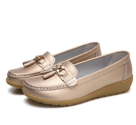 Women's Soft Sole Wedge Beanie Shoes