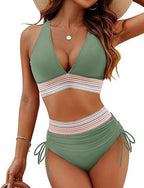 Fashion Women's High Waist Bikini Split Suit - DanaFashionstore