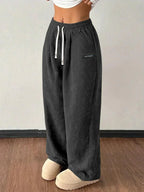Loose Drawstring Solid Color Pocket Casual Versatile Pants Women's Pants - DanaFashionstore