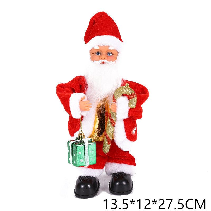 Electric Bell Santa Claus Toy $44.40 Dana Fashion style: Gift Box Style Toys & Hobbies Product information: Material: plastic and fabric Category: Christmas, Craft, Decoration Use:Need to bring 3 AA batteries Fawn type 2 AA batteries Size Information: Spe