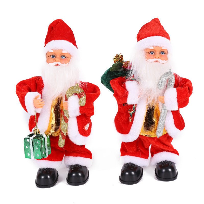 Electric Bell Santa Claus Toy $40.60 Dana Fashion style: Bell Pack Style Toys & Hobbies Product information: Material: plastic and fabric Category: Christmas, Craft, Decoration Use:Need to bring 3 AA batteries Fawn type 2 AA batteries Size Information: Sp