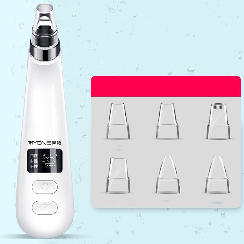 Electric blackhead artifact $49.00 Dana Fashion Style: With 6 tips Beauty Tools Color Classification: Upgrade battery version (free 4 tips) Upgrade charging version (free 6 tips) Power supply: plug Charging gear: 3 gears Steps for usage 1. Hold the instru