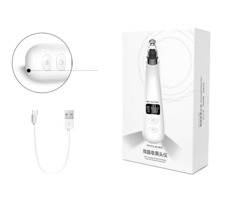 Electric blackhead artifact $49.00 Dana Fashion Style: With 4 tips Beauty Tools Color Classification: Upgrade battery version (free 4 tips) Upgrade charging version (free 6 tips) Power supply: plug Charging gear: 3 gears Steps for usage 1. Hold the instru