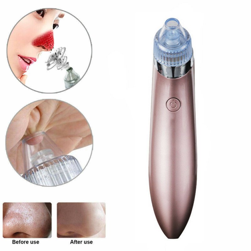 Electric Blackhead Vacuum Pore Cleaner Acne Pimple Remover Strong Suction Tool Electric Blackhead Remover Pore Vacuum Suction Diamond Dermabrasion Face Cleaner $25.00 Dana Fashion Color: As Picture Beauty Tools Feature: Can be used to remove blackhead, ac