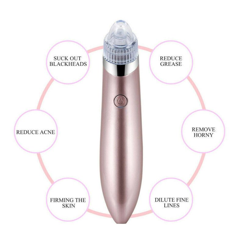 Electric Blackhead Vacuum Pore Cleaner Acne Pimple Remover Strong Suction Tool Electric Blackhead Remover Pore Vacuum Suction Diamond Dermabrasion Face Cleaner $25.00 Dana Fashion Color: As Picture Beauty Tools Feature: Can be used to remove blackhead, ac