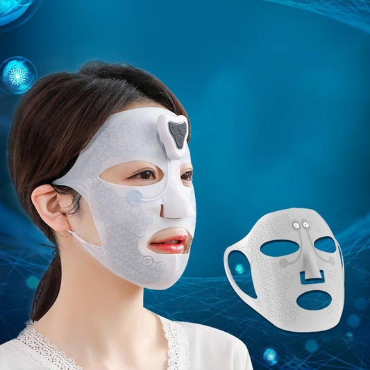 Electric Facial Massage Mask Face Massager Skin Tightening Moisturizes Anti-wrinkle Reduces Wrinkles Beauty Device Skincare $49.00 Dana Fashion Color: 2sets Black Size: L Electrical outlet: USB Beauty Tools Overview: Made of Food-grade silicone material,