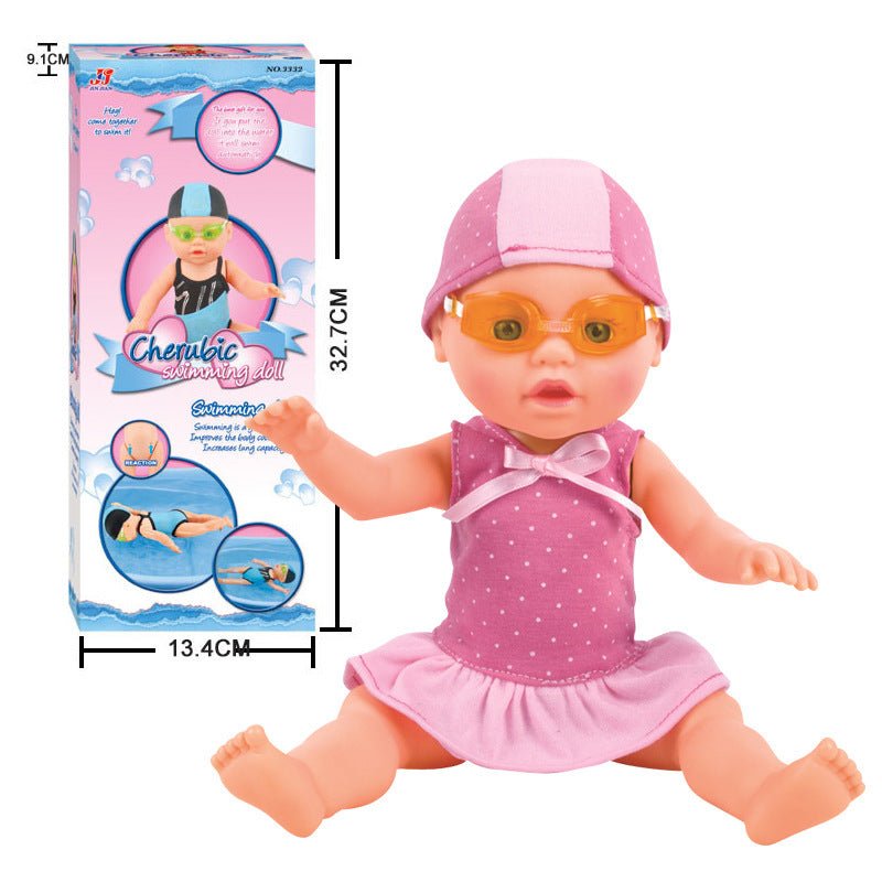 Electric floating swimming doll $41.87 Dana Fashion Color: C 33cm Toys & Hobbies Product name: swimming doll Product size: 17x33.5cm Suitable for age: 3+ Battery used: 3x1.5V AAA battery Product material: ABS plastic + electronic components Product style: