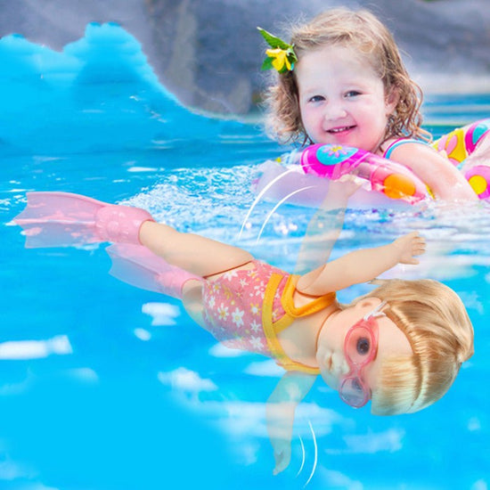 Electric floating swimming doll $48.13 Dana Fashion Color: B 33cm Toys & Hobbies Product name: swimming doll Product size: 17x33.5cm Suitable for age: 3+ Battery used: 3x1.5V AAA battery Product material: ABS plastic + electronic components Product style: