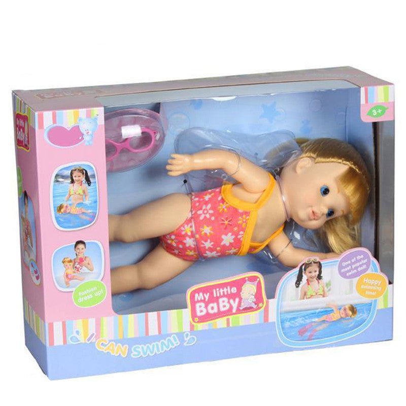 Electric floating swimming doll $48.13 Dana Fashion Color: B 33cm Toys & Hobbies Product name: swimming doll Product size: 17x33.5cm Suitable for age: 3+ Battery used: 3x1.5V AAA battery Product material: ABS plastic + electronic components Product style: