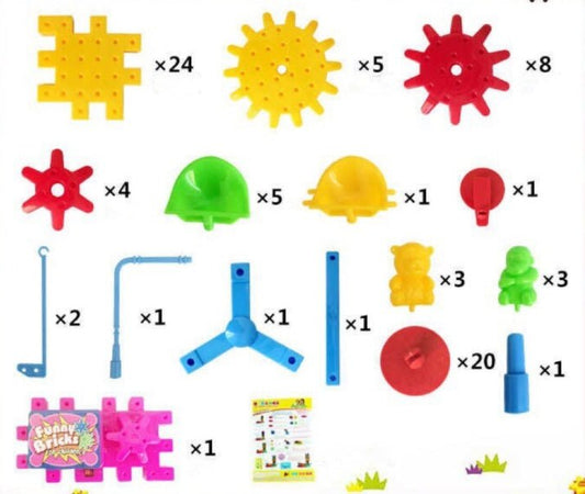 Electric Gears 3D Model Building Kits Plastic Brick Blocks Educational Toys for Kids $17.77 Dana Fashion Color: Colorful Toys & Hobbies Overview: 1. This building set is made of ABS plastic material, non-toxic, BPA-free, tasteless. 2. Engage kids in inter