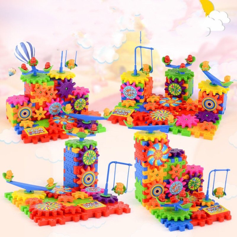 Electric Gears 3D Model Building Kits Plastic Brick Blocks Educational Toys for Kids $17.77 Dana Fashion Color: Colorful Toys & Hobbies Overview: 1. This building set is made of ABS plastic material, non-toxic, BPA-free, tasteless. 2. Engage kids in inter