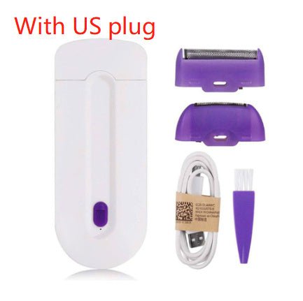 Electric Hair Removal Instrument Laser Hair Removal Shaver $45.00 Dana Fashion Model: US Plug quantity: 1 pack Beauty Tools Overview: 1.Instant, pain-free hair remover that's safe and gentle on the most sensitive skin 2. Ideal for facial hair and perfect
