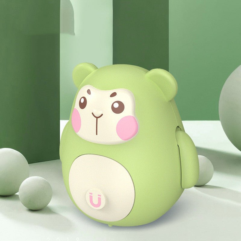 Electric Magnetic Small Animal Swing Unit Toy Animal Doll $12.89 Dana Fashion Color: Green Toys & Hobbies Product material: Toy material: Plastic Details: Features: Electric swing Packing: Color box Ability training: Intellectual development, crawling, ha