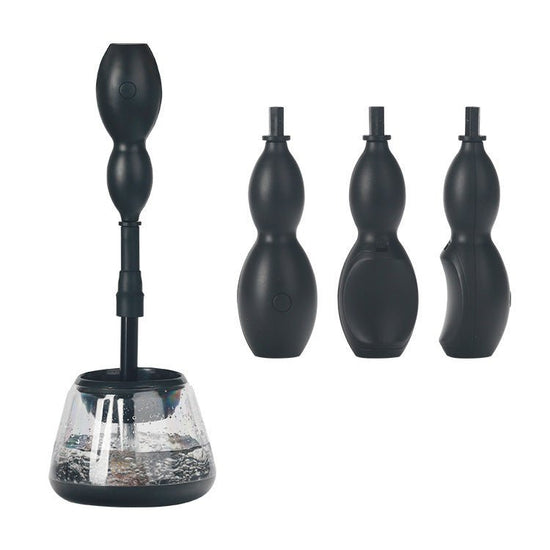 Electric Make-up Brush Cleaner $29.99 Dana Fashion default: default makeup Product package size: 14 * 14 * 14.5cm Packing: carton package, inside: machine One drag 3 silicone transparent cans (unbreakable) Dry batteries (2 batteries of No. 7 need to be pu