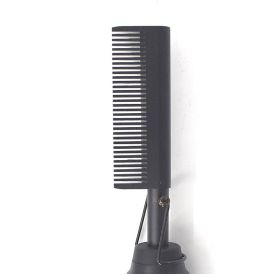 Electric Straight Hair Curling Comb Dry Wet Dual Purpose Copper Comb $47.99 Dana Fashion Color: Black power: AU Beauty Tools Product information: [product name]: Copper comb [product material]: Alloy + ABS [product color]: Brass + Black [product size]: 29