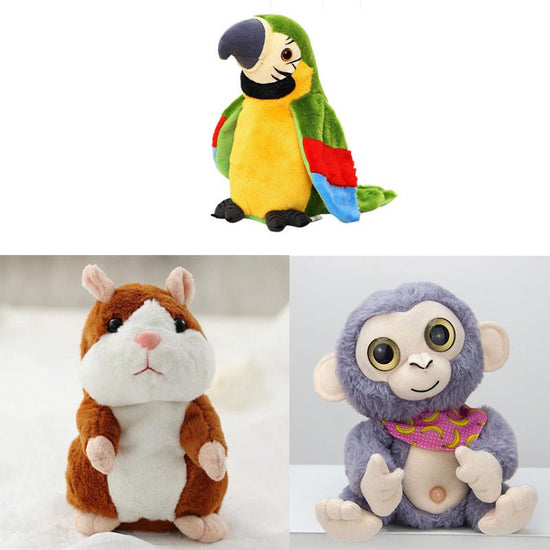 Electric Talking Parrot Plush Toy Cute Speaking Record Repeats $81.46 Dana Fashion Color: Set1 Baby & Mother Electric Talking Parrot Plush Toy Cute Speaking Record Repeats Waving Wings Electroni Bird Stuffed Plush Toy Kids Birthday Gift SHAKING DANCE: Tur