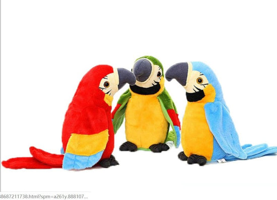 Electric Talking Parrot Plush Toy Cute Speaking Record Repeats $35.14 Dana Fashion Color: Blue Baby & Mother Electric Talking Parrot Plush Toy Cute Speaking Record Repeats Waving Wings Electroni Bird Stuffed Plush Toy Kids Birthday Gift SHAKING DANCE: Tur