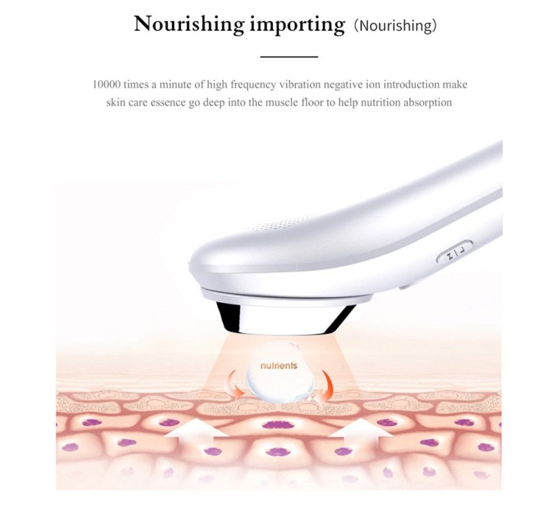Electric Ultrasonic Facial Beauty Device $38.99 Dana Fashion Color: White Beauty Tools Overview: In 1 Face skin care beauty machine, which effectively restores the elasticity and shine of the skin, giving it ceramic skin. It can accelerate blood circulati