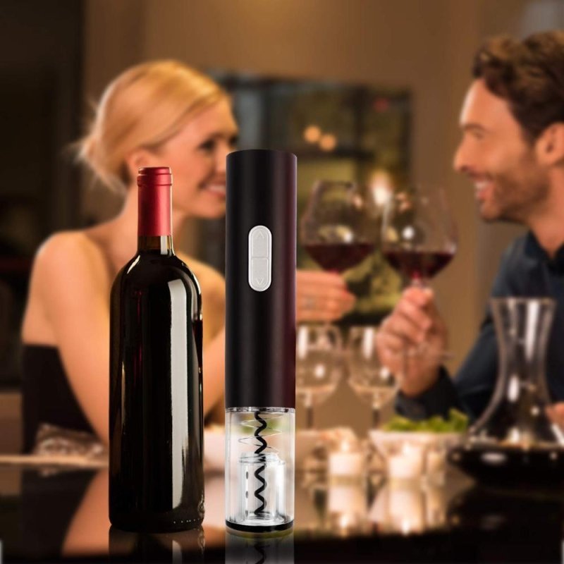 Electric Wine Opener Automatic Electric Wine Bottle Corkscrew Opener With Foil Cutter Wine Bottle Opener Kit $35.50 Dana Fashion format: Red Dana's Kitchen name: Dry battery electric bottle opener (requires 4 sections of 5th battery, no delivery battery,