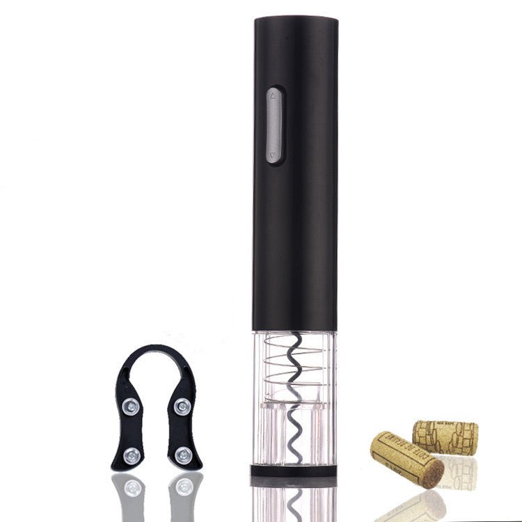 Electric Wine Opener Automatic Electric Wine Bottle Corkscrew Opener With Foil Cutter Wine Bottle Opener Kit $35.50 Dana Fashion format: black Dana's Kitchen name: Dry battery electric bottle opener (requires 4 sections of 5th battery, no delivery battery