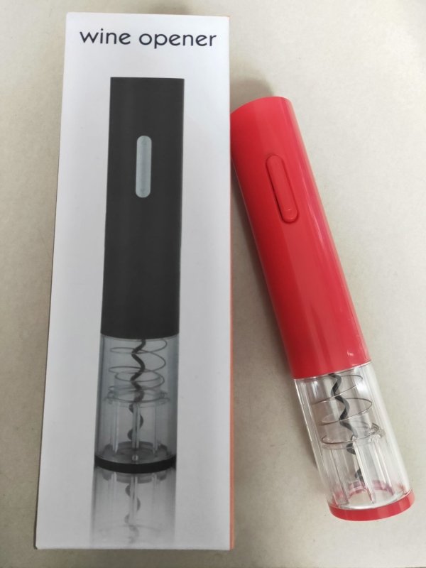 Electric Wine Opener Automatic Electric Wine Bottle Corkscrew Opener With Foil Cutter Wine Bottle Opener Kit $35.50 Dana Fashion format: Red Dana's Kitchen name: Dry battery electric bottle opener (requires 4 sections of 5th battery, no delivery battery,