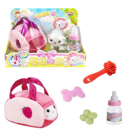 Electronic Induction Pet Cute Rabbit Girl Play House Toy $28.26 Dana Fashion Color: Cute Cat Toys & Hobbies Product information: Product name: Interactive electronic game toy Product model: 151 103T Applicable age: 6 years old and above Product Category:
