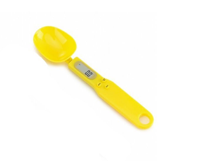 Electronic Kitchen Scale LCD Display Digital Weight Measuring Spoon Digital Spoon Scale Mini Kitchen Accessories Tools $25.50 Dana Fashion Color: Yellow Dana's Kitchen Features: Guaranteed for craftsmanship and quality, durable enough for your daily using