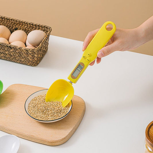 Electronic Kitchen Scale LCD Display Digital Weight Measuring Spoon Digital Spoon Scale Mini Kitchen Accessories Tools $25.50 Dana Fashion Color: Black Dana's Kitchen Features: Guaranteed for craftsmanship and quality, durable enough for your daily using