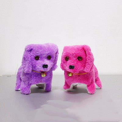 Electronic robot dog simulation teddy walking rope puppy $10.17 Dana Fashion Color: A Toys & Hobbies Product Name: Electric Musical Plush Dog Material: Electronics + Plush Product weight: 110 g Product color: purple, yellow, brown, rose red Product size: