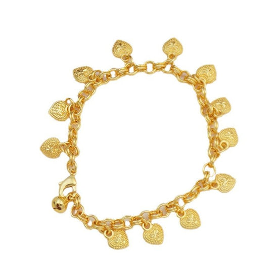 Elegant And Lovely Heart-shaped Bracelet $17.10 Dana Fashion Color: 12 Pieces Heart Bracelet Size: 17cm Women's Accessories Product information: Color: 12 pcs heart-shaped bracelet, 5 pcs love pendant bracelet Style: Women's Material: copper plastic Shape