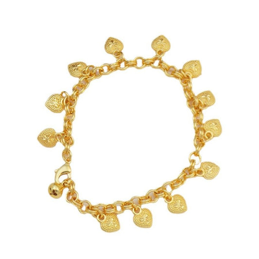 Elegant And Lovely Heart-shaped Bracelet $17.10 Dana Fashion Color: 12 Pieces Heart Bracelet Size: 17cm Women's Accessories Product information: Color: 12 pcs heart-shaped bracelet, 5 pcs love pendant bracelet Style: Women's Material: copper plastic Shape