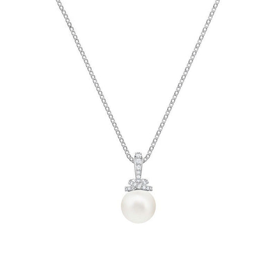 Elegant Temperament, All-Match, A More Elegant And Intellectual Pearl Jewelry With Diamonds $22.00 Dana Fashion Color: Necklace 1 Women's Accessories Product information: Material: Alloy Treatment process: electroplating Inlay material: artificial gemston