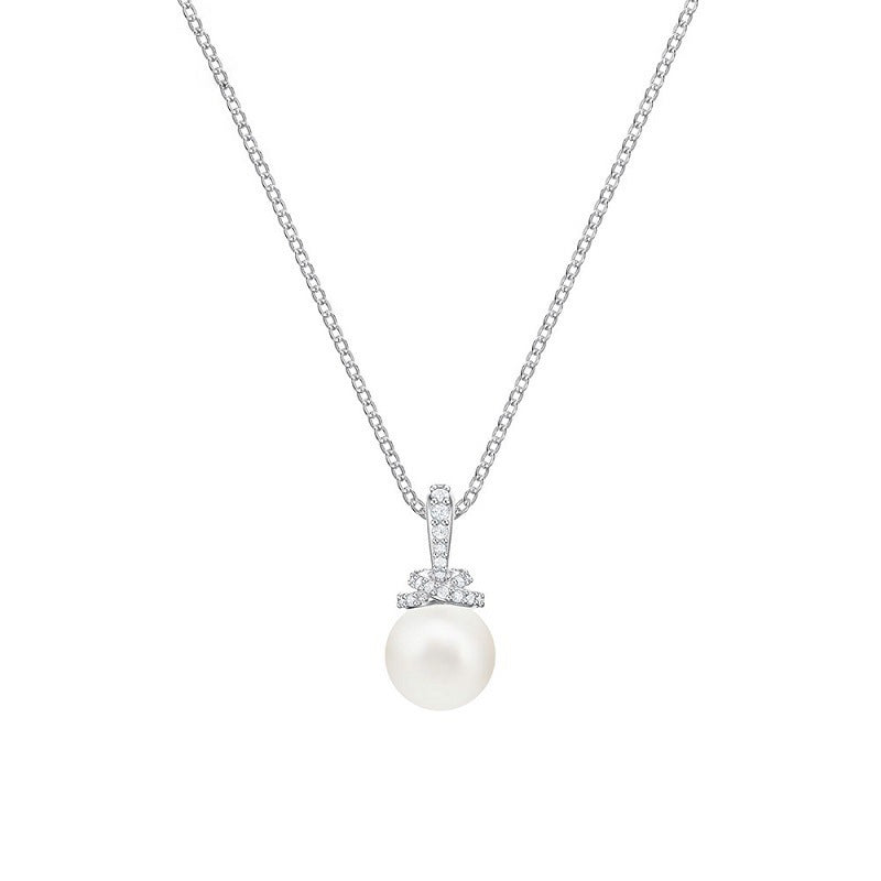 Elegant Temperament, All-Match, A More Elegant And Intellectual Pearl Jewelry With Diamonds $22.00 Dana Fashion Color: Necklace 1 Women's Accessories Product information: Material: Alloy Treatment process: electroplating Inlay material: artificial gemston