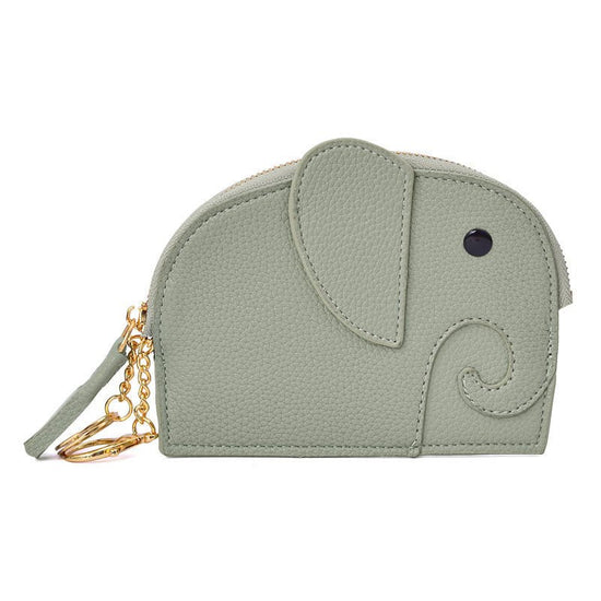 Elephant Mini Creative Coin Bag Female $16.22 Dana Fashion Color: Light Green Women's Bags Product information: Pattern: Animal Lining texture: Polyester Applicable scenarios: Daily matching Color: elephant gray, coffee, black, gray blue, light purple, li