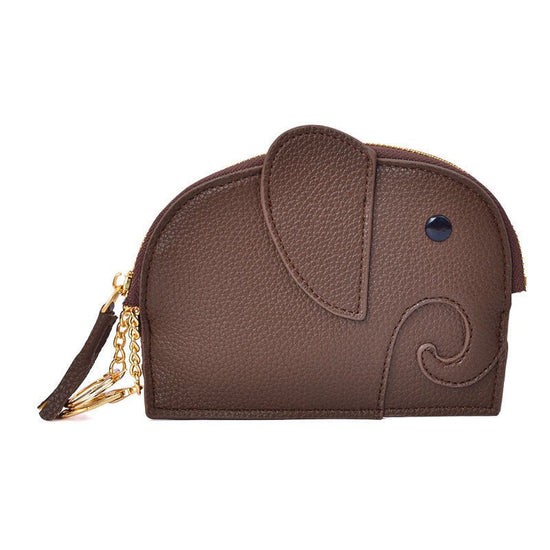 Elephant Mini Creative Coin Bag Female $16.22 Dana Fashion Color: Coffee Women's Bags Product information: Pattern: Animal Lining texture: Polyester Applicable scenarios: Daily matching Color: elephant gray, coffee, black, gray blue, light purple, light y
