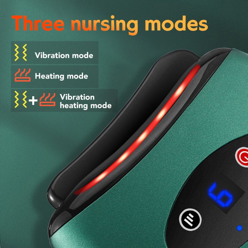 Eletric Bianstone Gua Sha Board Tools Hot Compress Heating Vibration Back Facial Massager Meridian Lymphatic Drainage Scraping Heating Vibration Scraping Neck Face Skin Lifting Removal Wrinkle Tool $29.00 Dana Fashion Color: Green Beauty Tools Massage Mod