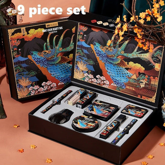 Elk Makeup Nine-piece Set Makeup Powder Air Cushion BB Cream Lipstick Affordable Makeup Set $45.50 Dana Fashion style: 9.piece set makeup Product information: Applicable people: general Skin Type: General Efficacy: moisturizing, oil control, moisturizing,