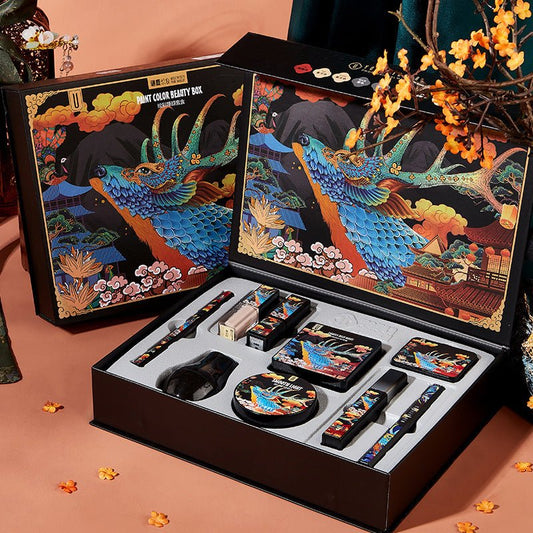 Elk Makeup Nine-piece Set Makeup Powder Air Cushion BB Cream Lipstick Affordable Makeup Set $45.50 Dana Fashion style: 7 piece set makeup Product information: Applicable people: general Skin Type: General Efficacy: moisturizing, oil control, moisturizing,