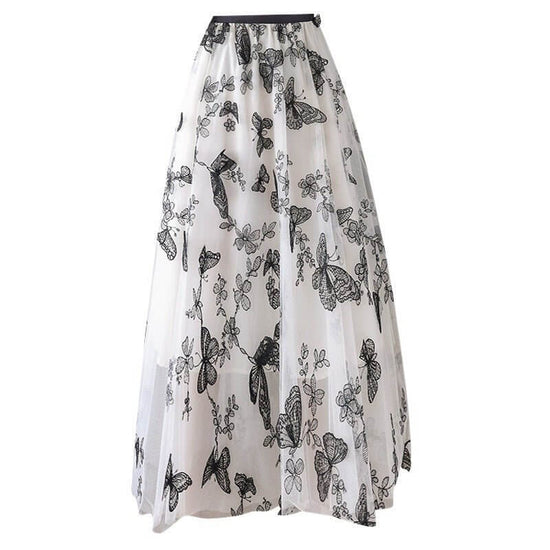 Embroidered Bow Lace Mesh Skirt Women's Mid-length $44.90 Dana Fashion Color: Apricot Size: L Women's clothing Product information: Pattern: abstract pattern Fabric name: flannel Color: white, red, black, apricot, Gray Size: S,M,L,XL Note: 1. Asian sizes