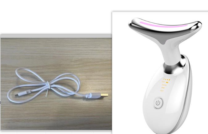 EMS Thermal Neck Lifting And Tighten Massager Electric Microcurrent Wrinkle Remover $42.00 Dana Fashion Color: Set Beauty Tools Product information: Overview: ★ Positive and negative ions: Using the principle of mutual attraction between positive and nega