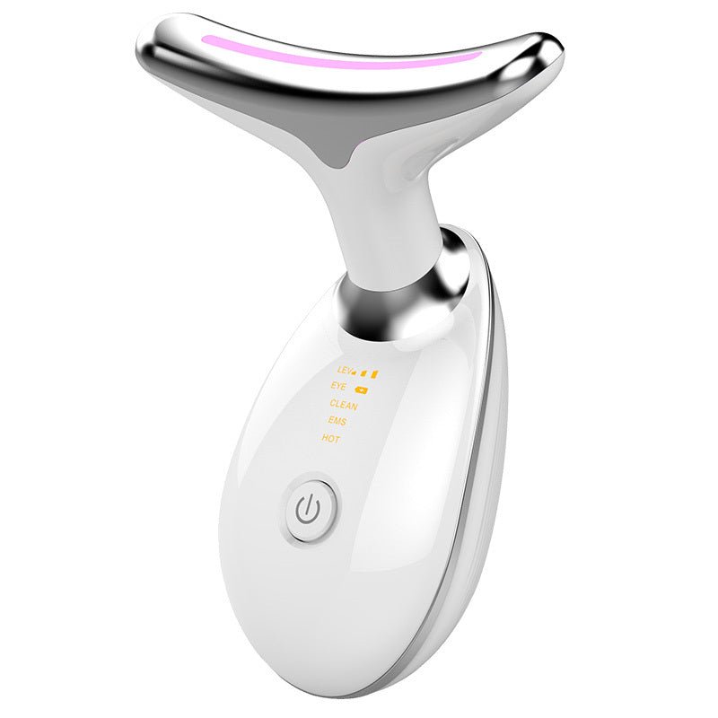EMS Thermal Neck Lifting And Tighten Massager Electric Microcurrent Wrinkle Remover $36.00 Dana Fashion Color: White Beauty Tools Product information: Overview: ★ Positive and negative ions: Using the principle of mutual attraction between positive and ne