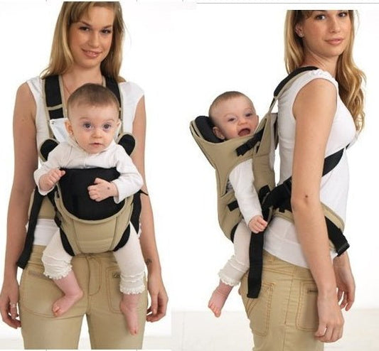 European and American baby straps $56.76 Dana Fashion Color: Blue Baby & Mother Back up: front up, back up, front up (baby facing forward) Grade: first class Material: tasilong interlayer: foam lining: mesh breathable material Widened shoulder width :9CM
