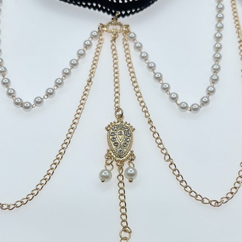 European And American Beach Elastic Multi-layer Pearl Thigh Chain Women $15.00 Dana Fashion Color: Gold Women's Accessories Product information: Type: Anklet Color: Gold Style: Women's Material: Alloy Style: ethnic style Packing list: Leg chain * 1 Produc