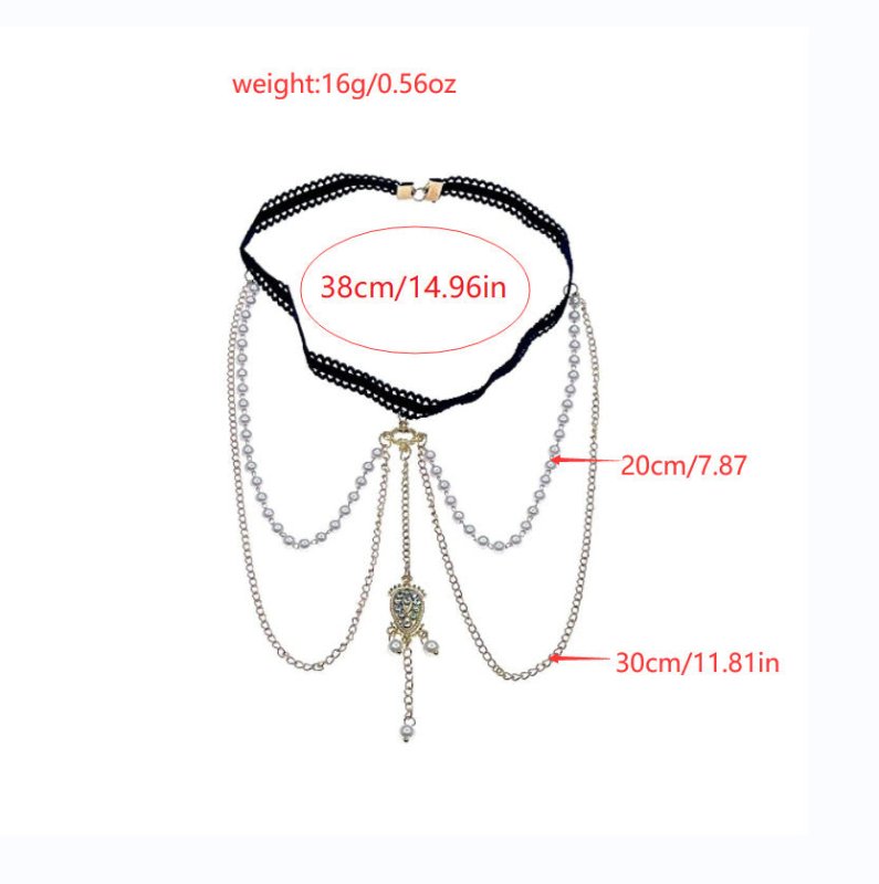 European And American Beach Elastic Multi-layer Pearl Thigh Chain Women $15.00 Dana Fashion Color: Gold Women's Accessories Product information: Type: Anklet Color: Gold Style: Women's Material: Alloy Style: ethnic style Packing list: Leg chain * 1 Produc