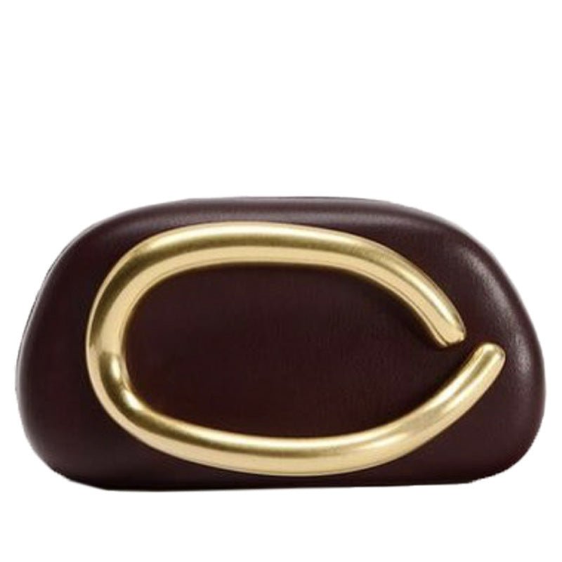 European And American Classic Round Box Clutch Dinner Bag Mini Bag $87.99 Dana Fashion Color: Brown Women's Bags Product information: Applicable scenarios: Daily matching Color: Brown Hardness: hard Material: pu Suitcase shape: Oval Bag internal structure