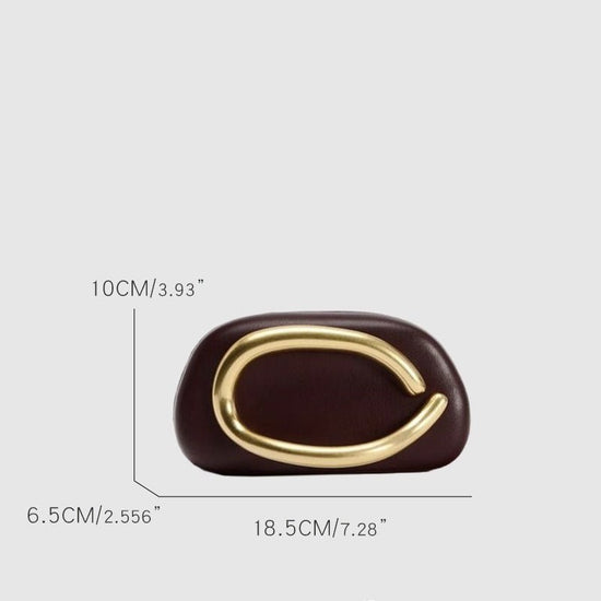 European And American Classic Round Box Clutch Dinner Bag Mini Bag $87.99 Dana Fashion Color: Brown Women's Bags Product information: Applicable scenarios: Daily matching Color: Brown Hardness: hard Material: pu Suitcase shape: Oval Bag internal structure