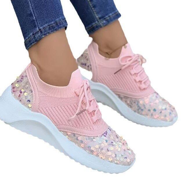 European And American Fashion Casual Shoes With Round Toe Pumps $39.90 Dana Fashion Color: Pink Size: 35 Women's shoes Product information: Pattern: solid color Lining material: pu Applicable sports: Hiking Color: white, black, pink Upper height: low top