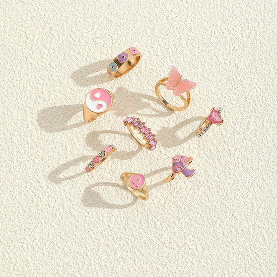 European And American Fashion Personality Color Dripping Ring $14.91 Dana Fashion Dimensions: J0828 style Women's Accessories Specifications: Product material: Zinc alloy Treatment process: Electroplating drop oil insert Style: European and american Style